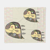 Eine Blume innerhalb des Fleece Blankes (Vorderseite (Horizontal))