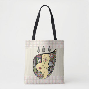 Eine Blume innerhalb des Multiprint-Bags Tasche