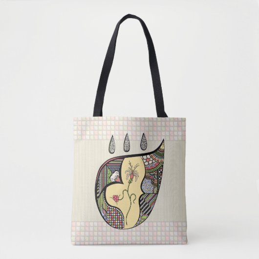 Eine Blume innerhalb des Multiprint-Bags Tasche (Vorderseite)
