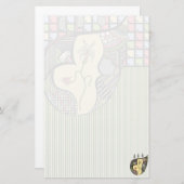 Eine Blume innerhalb des Unternehmens Briefpapier (Vorne/Hinten)