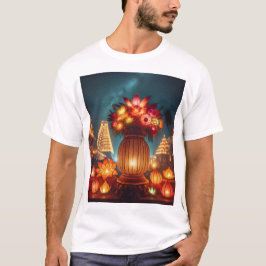 eine Blume mit einer großen Vase mit Blume T-Shirt