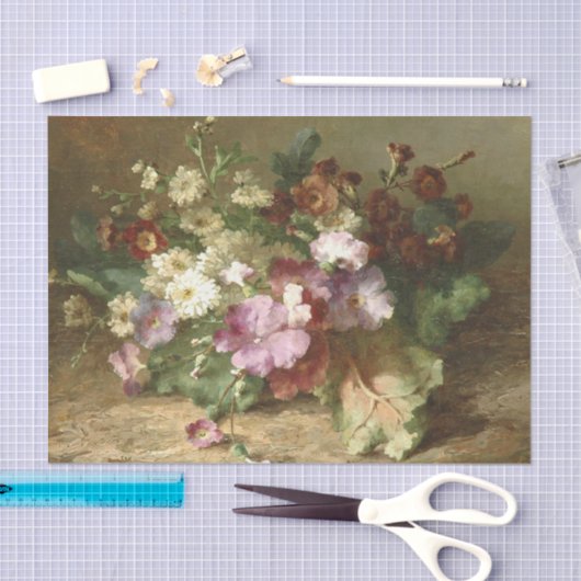 Eine Blume Stillleben von Margaretha Roosenboom Seidenpapier (Handwerk)