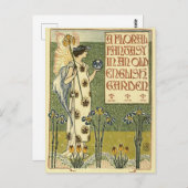 Eine Blumenfantasie in einem alten englischen Gart Postkarte (Vorne/Hinten)