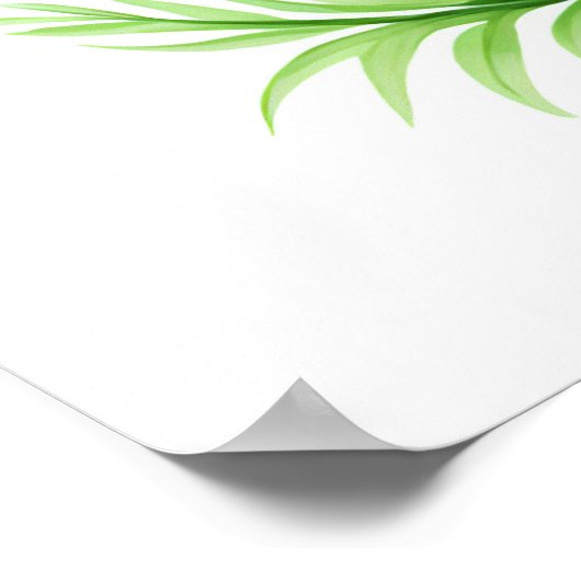 Eine blumengeschmückte Symphonie, farbenfrohe Blum Poster (Ecke)