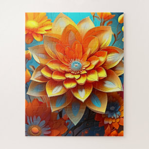 Eine Blumenillustrierung für Kinder Puzzle