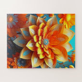 Eine Blumenillustrierung für Kinder Puzzle (Horizontal)