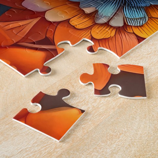 Eine Blumenillustrierung für Kinder Puzzle (Seite)