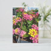 Eine Blumenkarte Dankeskarte (Stehend Vorderseite)