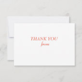 Eine Blumenkarte Dankeskarte (Rückseite)