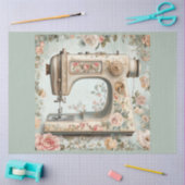 Eine Blumennähmaschine, Design #11 Seidenpapier (Basteln)