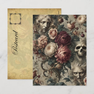 Eine Blüte auf - Gotisch Viktorianisch Feiertagspostkarte