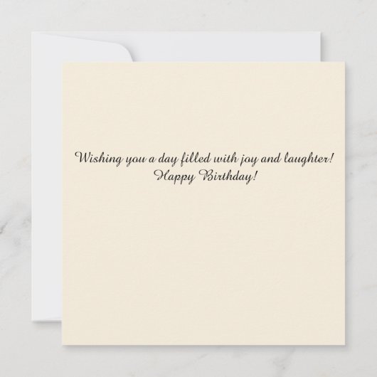 Eine Blüte der Freude: Blühende Wünsche (Rückseite)