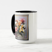 Eine Blüte von Calla Lilies in Pastellfarben Tasse (Vorderseite Links)