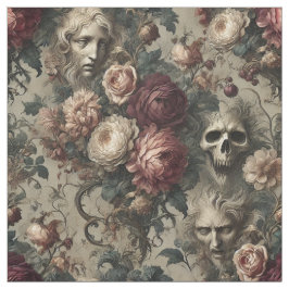 Eine Blütezeit, die auf - Gothic Statement Tile zu Stoff