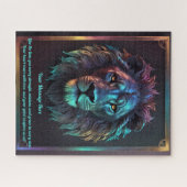 Eine Botschaft der Liebe auf deiner Lion Puzzle (Horizontal)
