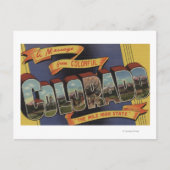 Eine Botschaft des Mile High Staat Postkarte (Vorderseite)