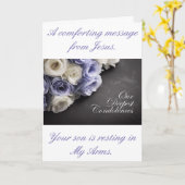 Eine Botschaft Jesu Beileids Karte (Gelbe Blume)