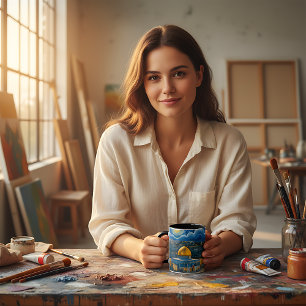 Eine Botschaft von Frieden und Freiheit Tasse