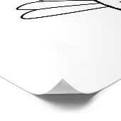 Eine Botschaft von "Frieden und Liebe" Poster (Ecke)