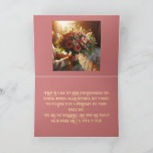 EINE BOUQUET-MUTTER-TAGESKARTE DANKESKARTE (Innenseite)