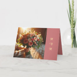 EINE BOUQUET-MUTTER-TAGESKARTE DANKESKARTE