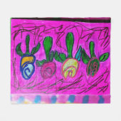 Eine Box mit Rose Fleecedecke (Vorderseite (Horizontal))