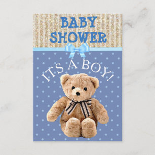 Eine Boy Teddy Bear Baby Dusche Einladungen