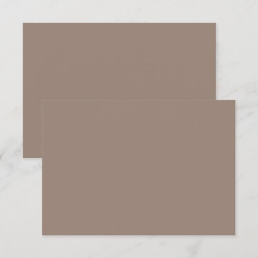 eine braune Mauer mit Dankeskarte (Vorne/Hinten)