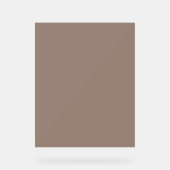 eine braune Mauer mit einer Uhr darauf Acrylschild (Vorderseite)