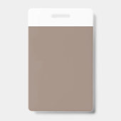 eine braune Mauer mit einer Uhr darauf Ausweis (Rückseite)