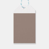 eine braune Mauer mit einer Uhr darauf Geschenkanhänger (Vorderseite)