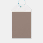 eine braune Mauer mit einer Uhr darauf Geschenkanhänger (Rückseite)