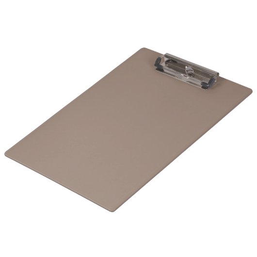 eine braune Mauer mit einer Uhr darauf Klemmbrett (Schrägansicht)