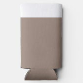 eine braune Mauer mit einer Uhr darauf Selters Dosenkühler (Rückseite)