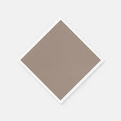 eine braune Mauer mit einer Uhr darauf Serviette (Ecke)