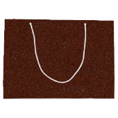 Eine braune Papiertüte mit weißem Griff Große Geschenktüte (Rückseite)