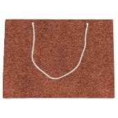 Eine braune Papiertüte mit weißem Griff Große Geschenktüte (Vorderseite)