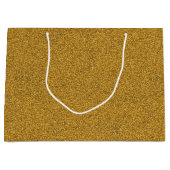 Eine braune Papiertüte mit weißen Griffen Große Geschenktüte (Vorderseite)