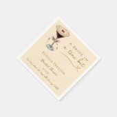 Eine Braut in einem Tini-Bit Herz Martini-Brautpar Serviette (Ecke)