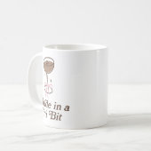 Eine Braut in einem Tini-Bit-Schwanz Bow Coquette  Kaffeetasse (Vorderseite Links)
