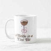 Eine Braut in einem Tini-Bit-Schwanz Bow Coquette  Kaffeetasse (Links)