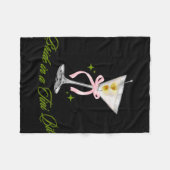 Eine Braut in einem winzigen Bride Schwanz Martini Fleecedecke (Vorderseite (Horizontal))