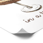 Eine Braut in einer winzig kleinen Braut Funny Mar Poster (Ecke)