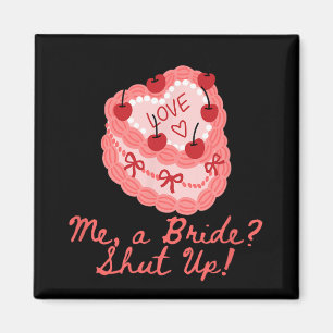 Eine Braut schaltet Junggeselinnen-Abschied Bridal Magnet