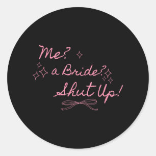 Eine Braut schaltet Junggeselinnen-Abschied Bridal Runder Aufkleber