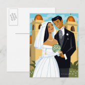 Eine Braut und ein Raum Postkarte (Vorne/Hinten)