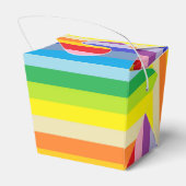 Eine breitere Palette von Regenbogenstreifen Geschenkschachtel (Rückseite)