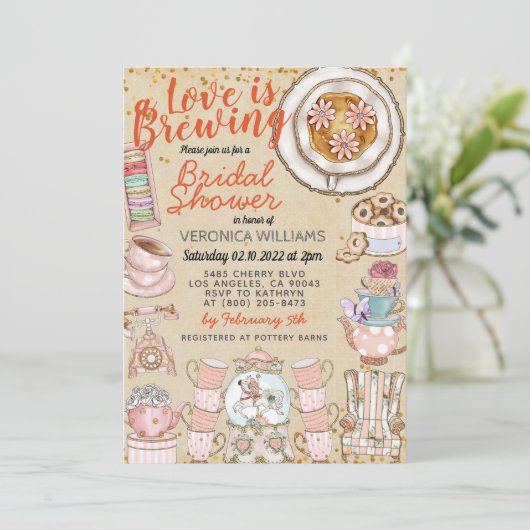 Eine Bridal ist Brauerei Einladung (Stehend Vorderseite)