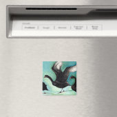 Eine Brieftasche mit schwarzen Schwänen 2013 Magnet (In Situ (Geschirrspüler))