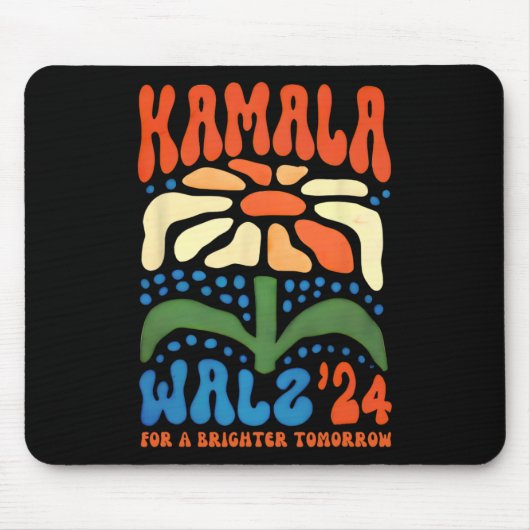 Eine Brighter Tomorrow Boho Ästhetik Kamala Waltz Mousepad (Vorne)